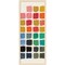 Amanti Art Framed Fabric Pinboard Retro Color Chart Printed Bulletin Board for Use as a Vision Board or Wall Organization
